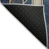 Piper Looms Chantille Geometric ACN2176 Blue Machine Washable Area Rug Backing Image
