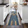 Piper Looms Chantille Geometric ACN2176 Blue Machine Washable Area Rug Runner Lifestyle Image Feature