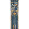 Piper Looms Chantille Geometric ACN2176 Blue Machine Washable Area Rug Runner Main Image