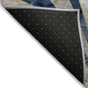 Piper Looms Chantille Geometric ACN2177 Navy Machine Washable Area Rug Backing Image