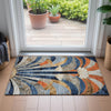Piper Looms Chantille Geometric ACN2177 Navy Machine Washable Area Rug Scatter Lifestyle Image Feature