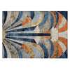 Piper Looms Chantille Geometric ACN2177 Navy Machine Washable Area Rug Scatter Main Image