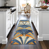 Piper Looms Chantille Geometric ACN2178 Blue Machine Washable Area Rug Runner Lifestyle Image Feature