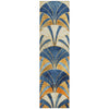 Piper Looms Chantille Geometric ACN2178 Blue Machine Washable Area Rug Runner Main Image