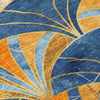 Piper Looms Chantille Geometric ACN2178 Blue Machine Washable Area Rug Swatch Image