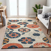 Piper Looms Chantille Floral ACN2179 Beige Machine Washable Area Rug Lifestyle Image Feature