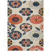 Piper Looms Chantille Floral ACN2179 Beige Machine Washable Area Rug main image