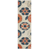 Piper Looms Chantille Floral ACN2179 Beige Machine Washable Area Rug Runner Main Image