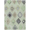 Piper Looms Chantille Geometric ACN2180 Aloe Machine Washable Area Rug main image