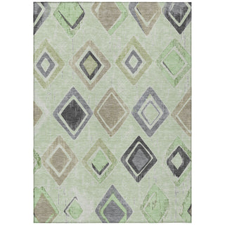 Piper Looms Chantille Geometric ACN2180 Aloe Machine Washable Area Rug main image