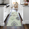 Piper Looms Chantille Geometric ACN2180 Aloe Machine Washable Area Rug Runner Lifestyle Image Feature
