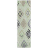 Piper Looms Chantille Geometric ACN2180 Aloe Machine Washable Area Rug Runner Main Image
