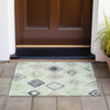 Piper Looms Chantille Geometric ACN2180 Aloe Machine Washable Area Rug Scatter Outdoor Lifestyle Image Feature