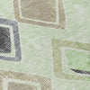 Piper Looms Chantille Geometric ACN2180 Aloe Machine Washable Area Rug Swatch Image