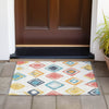 Piper Looms Chantille Geometric ACN2180 Ivory Machine Washable Area Rug Scatter Outdoor Lifestyle Image Feature