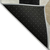 Piper Looms Chantille Geometric ACN2181 Black Machine Washable Area Rug Backing Image