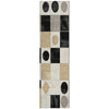 Piper Looms Chantille Geometric ACN2181 Black Machine Washable Area Rug Runner Main Image