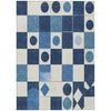 Piper Looms Chantille Geometric ACN2181 Blue Machine Washable Area Rug main image