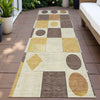 Piper Looms Chantille Geometric ACN2181 Brown Machine Washable Area Rug Runner Outdoor Lifestyle Image Feature