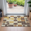 Piper Looms Chantille Geometric ACN2181 Brown Machine Washable Area Rug Scatter Lifestyle Image Feature
