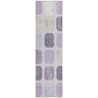 Piper Looms Chantille Geometric ACN2182 Lavender Machine Washable Area Rug Runner Main Image