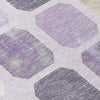 Piper Looms Chantille Geometric ACN2182 Lavender Machine Washable Area Rug Swatch Image