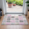 Piper Looms Chantille Geometric ACN2182 Pink Machine Washable Area Rug Scatter Lifestyle Image Feature