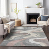 Piper Looms Chantille Swirls ACN2183 Beige Machine Washable Area Rug Lifestyle Image Feature