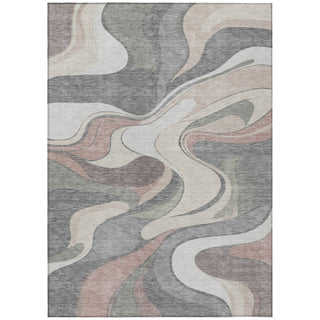 Piper Looms Chantille Swirls ACN2183 Beige Machine Washable Area Rug main image