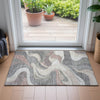 Piper Looms Chantille Swirls ACN2183 Beige Machine Washable Area Rug Scatter Lifestyle Image Feature