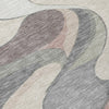 Piper Looms Chantille Swirls ACN2183 Beige Machine Washable Area Rug Swatch Image