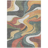 Piper Looms Chantille Swirls ACN2183 Gold Machine Washable Area Rug main image