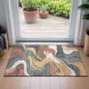 Piper Looms Chantille Swirls ACN2183 Gold Machine Washable Area Rug Scatter Lifestyle Image Feature