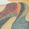 Piper Looms Chantille Swirls ACN2183 Gold Machine Washable Area Rug Swatch Image