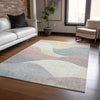 Piper Looms Chantille Swirls ACN2184 Beige Machine Washable Area Rug Lifestyle Image Feature