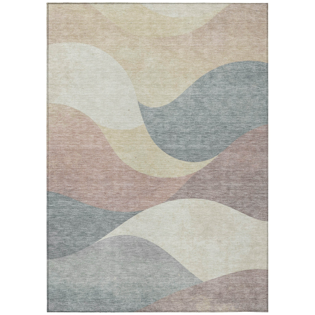 Piper Looms Chantille Swirls ACN2184 Beige Machine Washable Area Rug main image
