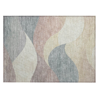 Piper Looms Chantille Swirls ACN2184 Beige Machine Washable Area Rug Scatter Main Image