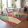 Piper Looms Chantille Swirls ACN2184 Orange Machine Washable Area Rug Lifestyle Image Feature