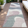 Piper Looms Chantille Swirls ACN2186 Blush Machine Washable Area Rug Runner Outdoor Lifestyle Image Feature