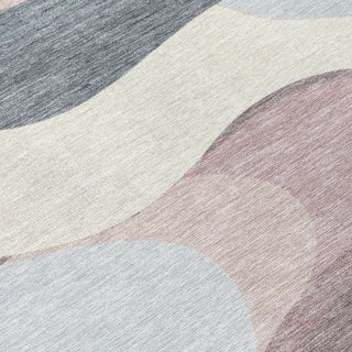 Piper Looms Chantille Swirls ACN2186 Blush Machine Washable Area Rug Swatch Image