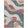 Piper Looms Chantille Swirls ACN2186 Coral Machine Washable Area Rug main image