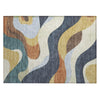 Piper Looms Chantille Swirls ACN2186 Gold Machine Washable Area Rug Scatter Main Image