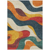 Piper Looms Chantille Swirls ACN2186 Orange Machine Washable Area Rug main image