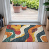 Piper Looms Chantille Swirls ACN2186 Orange Machine Washable Area Rug Scatter Lifestyle Image Feature