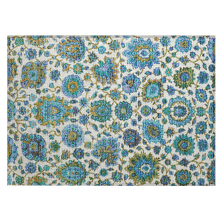 Piper Looms Chantille Global ACN2187 Aqua Machine Washable Area Rug Scatter Main Image
