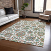 Piper Looms Chantille Global ACN2187 Coral Machine Washable Area Rug Lifestyle Image Feature