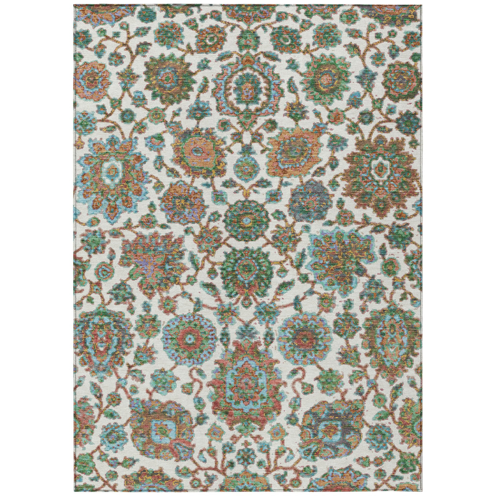 Piper Looms Chantille Global ACN2187 Coral Machine Washable Area Rug main image