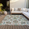 Piper Looms Chantille Global ACN2187 Coral Machine Washable Area Rug Outdoor Lifestyle Image Feature