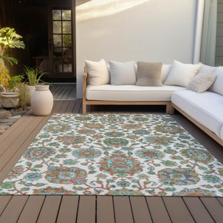 Piper Looms Chantille Global ACN2187 Coral Machine Washable Area Rug Outdoor Lifestyle Image Feature