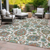 Piper Looms Chantille Global ACN2187 Coral Machine Washable Area Rug Outdoor Lifestyle Image Feature